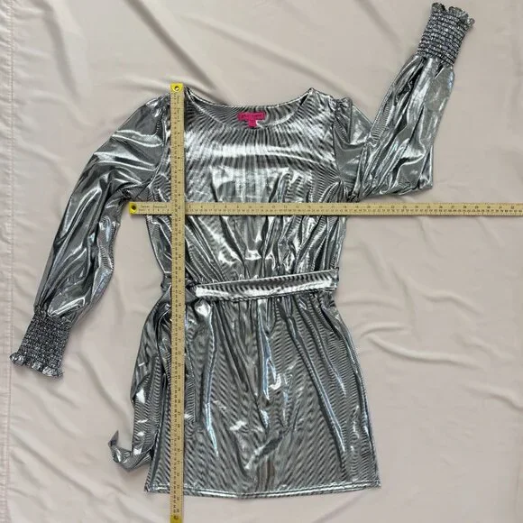 Betsey Johnson Silver Mini Dress - Picture 4 of 12
